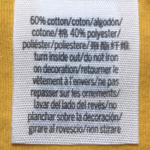 PINK Victoria’s Secret Yellow & White Bling Logo Print Short Sleeve Tee - Picture 5 of 9